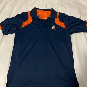 Astros (Large) collard Antigua shirt